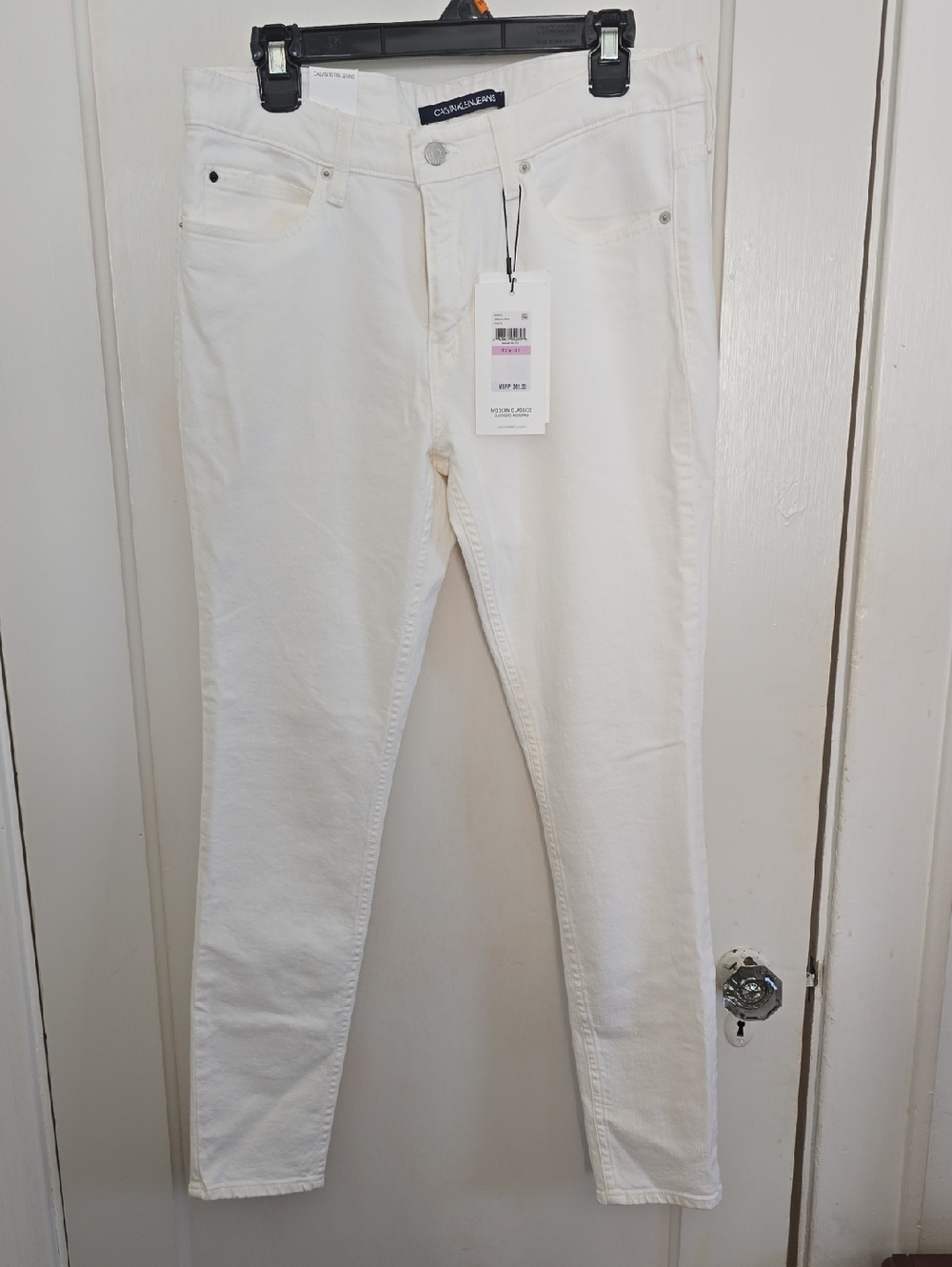 Calvin Klein White Skinny Jeans